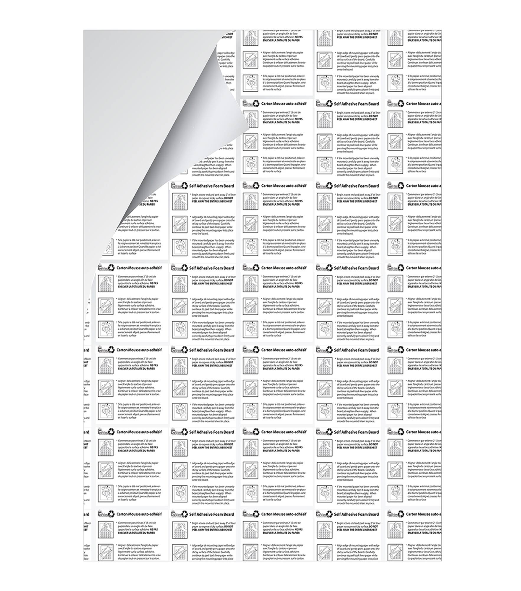 Royal Brites® White Self Adhesive Foam Board